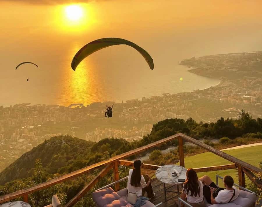Beirut: Private Sunset Road Trip to Hidden Gems - A restaurant-bar stop with room to choose