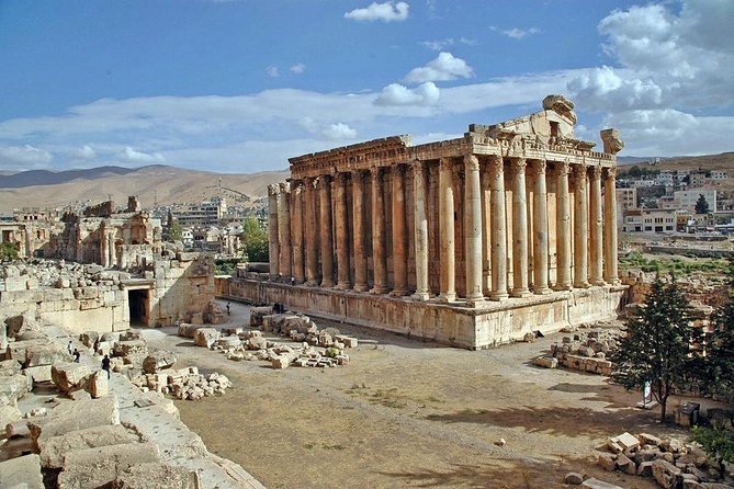 The standing columns of the Temple of Jupiter at Baalbek